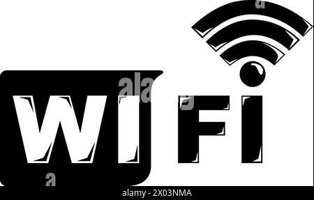 logo icona vettoriale wi-fi Illustrazione Vettoriale