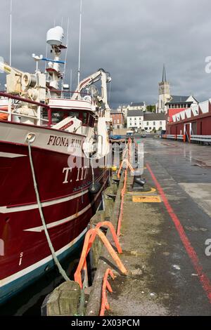 Fiona T117. Pescherecci da traino nel porto di Killybegs, contea di Donegal, Irlanda Foto Stock