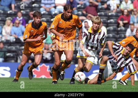 Notts County V Wolverhampton Wanderers 1-1 21/8/94 Darren Ferguson e Steve Froggatt Foto Stock