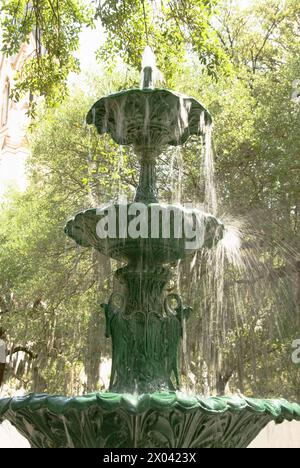 Fontana Semiquincentenary in Lafayette Square - Savannah, Georgia Foto Stock