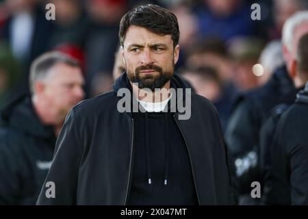 Southampton, Regno Unito. 09 aprile 2024. Southampton Manager Russell Martin durante la partita del campionato EFL tra Southampton FC e Coventry City FC al St.Mary's Stadium, Southampton, Inghilterra, Regno Unito il 9 aprile 2024 Credit: Every Second Media/Alamy Live News Foto Stock