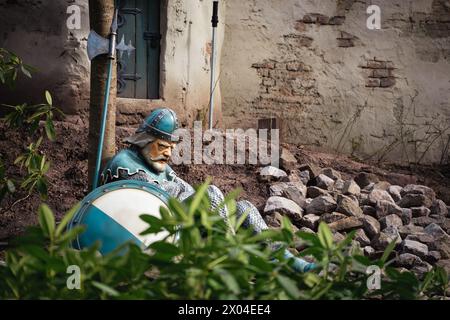 Guardia al castello di Sleeping Beauty Efteling Foto Stock