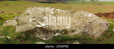 MAIN ROCK, LORDENSHAWS, NORTHUMBERLAND Foto Stock