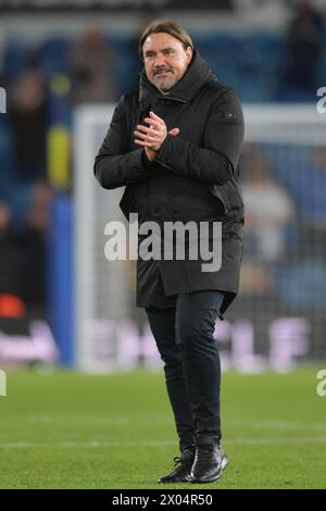 Daniel Frake del Leeds United durante lo Sky Bet Championship match tra Leeds United e Sunderland a Elland Road, Leeds, martedì 9 aprile 2024. (Foto: Scott Llewellyn | mi News) crediti: MI News & Sport /Alamy Live News Foto Stock