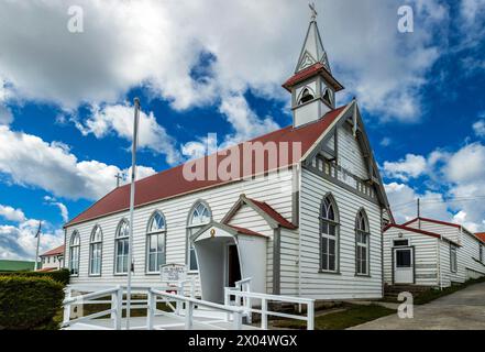 St Mary's Catholic Church, Stanley, Isole Falkland, sabato 2 dicembre, 2023. foto: David Rowland / One-Image.com Foto Stock