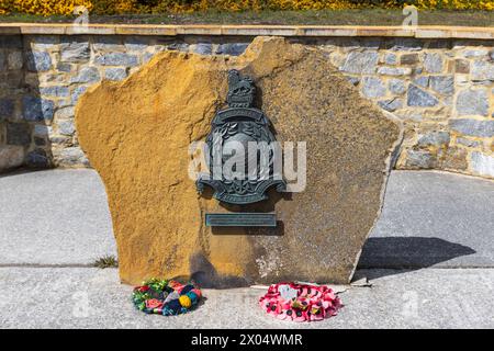 Royal Marines Monument, Stanley, Isole Falkland, sabato 2 dicembre, 2023. foto: David Rowland / One-Image.com Foto Stock