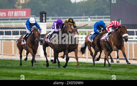 La Torre di Londra e Ryan Moore vincono il rinnovo 2024 della G2 Dubai Gold Cup per l'allenatore Aidan o'Brien, 30/03/24. Crediti JTW equine Images / Alamy. Foto Stock