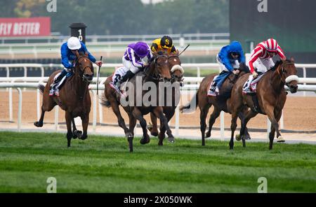 La Torre di Londra e Ryan Moore vincono il rinnovo 2024 della G2 Dubai Gold Cup per l'allenatore Aidan o'Brien, 30/03/24. Crediti JTW equine Images / Alamy. Foto Stock