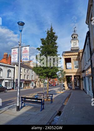 Regno Unito, Somerset, Chard, Fore Street, Guildhall Foto Stock