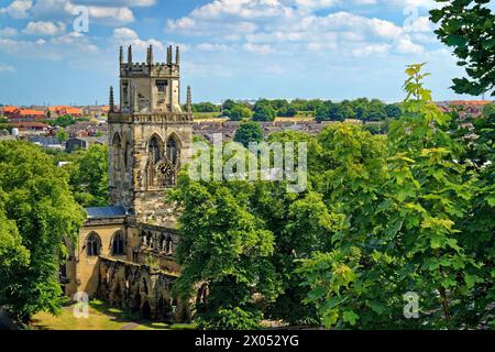 Regno Unito, West Yorkshire, Pontefract, All Saints Church Foto Stock