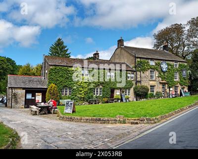 Regno Unito, North Yorkshire, Malham Village, The Lister Arms. Foto Stock