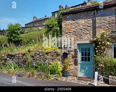 Regno Unito, North Yorkshire, Grassington, Scar Street, Crag Cottage. Foto Stock