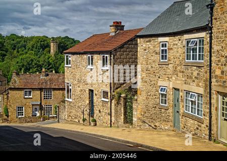 Regno Unito, North Yorkshire, Richmond, la Culloden Tower da New Road. Foto Stock