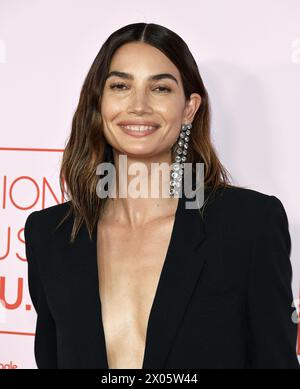 Beverly Hills, Stati Uniti. 09 aprile 2024. Lily Aldridge arriva ai Fashion Trust U.S Awards 2024, che si sono tenuti in una residenza privata a Beverly Hills, CALIFORNIA, martedì 9 aprile 2024. (Foto di Juan Pablo Rico/Sipa USA) credito: SIPA USA/Alamy Live News Foto Stock