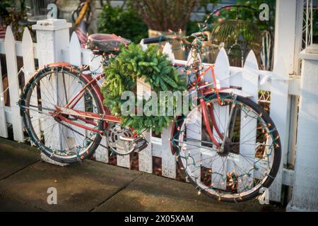 Port Gamble Historic District, monumento storico nazionale nello stato di Washington, Stati Uniti Foto Stock