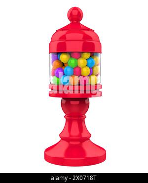 Candy Gumball Machine isolato Foto Stock