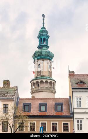 Torre dei vigili del fuoco a Sopron, Ungheria, Europa. Foto Stock