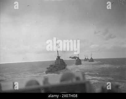 Nel 1941 la HMS Kipling operò in mare come parte di una flottiglia che comprendeva i cacciatorpediniere Jupiter, Kelvin, Kashmir, Jackal e Kelly. Foto Stock