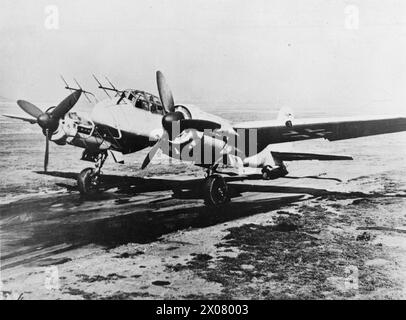 AEREO MILITARE TEDESCO 1939-1945 - caccia notturno Junkers Ju 88G-6. Le versioni da caccia notturne dell'onnipresente bombardiere Ju 88 furono dispiegate con successo contro i torrenti di bombardieri della RAF negli ultimi due anni di guerra Foto Stock