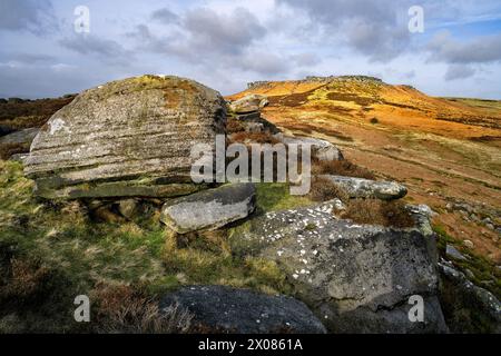 Higger Tor di Carl Wark (6) Foto Stock