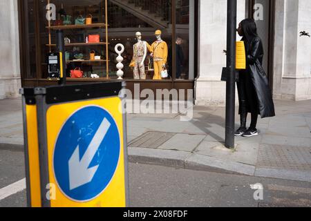 Il 10 aprile 2024, a Londra, Inghilterra. Foto Stock