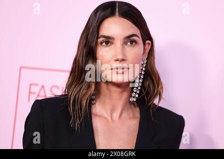 BEVERLY HILLS, LOS ANGELES, CALIFORNIA, USA - 09 APRILE: Lily Aldridge arriva ai Fashion Trust U.S. Awards 2024, tenutosi in una residenza privata il 9 aprile 2024 a Beverly Hills, Los Angeles, California, Stati Uniti. (Foto di Xavier Collin/Image Press Agency) Foto Stock