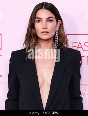 BEVERLY HILLS, LOS ANGELES, CALIFORNIA, USA - 09 APRILE: Lily Aldridge arriva ai Fashion Trust U.S. Awards 2024, tenutosi in una residenza privata il 9 aprile 2024 a Beverly Hills, Los Angeles, California, Stati Uniti. (Foto di Xavier Collin/Image Press Agency) Foto Stock