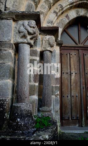 Chiesa di San Pedro di Valverde, Monforte de Lemos, Lugo, Spagna Foto Stock