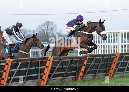 Sesta gara a Wincanton, 26 gennaio 2022, Novice hurdle Foto Stock