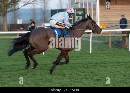 Sesta gara a Wincanton, 26 gennaio 2022, Novice hurdle Foto Stock