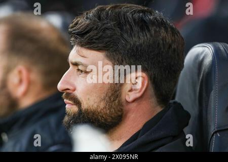 Southampton, Regno Unito. 09 aprile 2024. Southampton Manager Russell Martin ritratto durante la partita del campionato EFL tra Southampton FC e Coventry City FC al St.Mary's Stadium, Southampton, Inghilterra, Regno Unito il 9 aprile 2024 Credit: Every Second Media/Alamy Live News Foto Stock