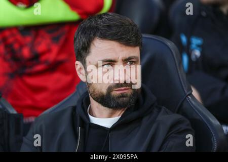 Southampton, Regno Unito. 09 aprile 2024. Southampton Manager Russell Martin durante la partita del campionato EFL tra Southampton FC e Coventry City FC al St.Mary's Stadium, Southampton, Inghilterra, Regno Unito il 9 aprile 2024 Credit: Every Second Media/Alamy Live News Foto Stock