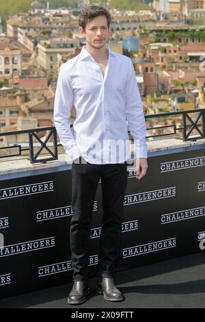 L'attore Mike Faist partecipa al photocall del film "Challengers" all'Hotel Hassler di Roma, 8 aprile 2024. Foto Stock