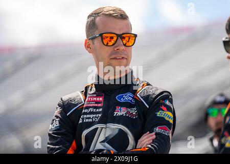 Ben Rhodes si prepara ad allenarsi per il Long John Silver's 200 a Martinsville, Virginia, USA.(Credit Image: © Logan T Arce Action Sports Photography, Inc/Cal Sport Media) Foto Stock