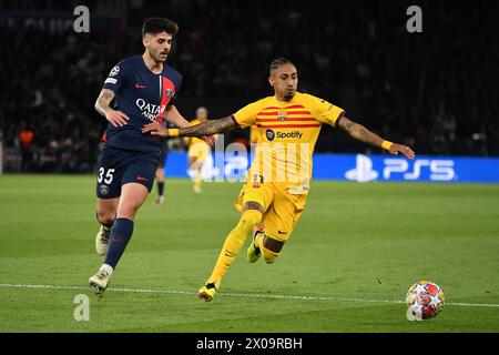 Parigi, Francia. 29 gennaio 2016. Julien Mattia/le Pictorium - PSG - FC Barcelona - 29/01/2016 - Francia/Ile-de-France (regione)/Parigi - il gol di Raphina per Barcellona durante i quarti di finale di Champions League tra PSG e FC Barcelona al Parc des Princes, 10 aprile 2024 credito: LE PICTORIUM/Alamy Live News Foto Stock