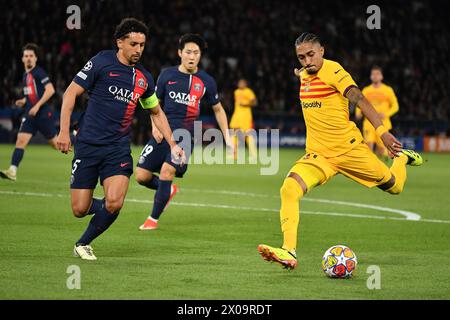 Parigi, Francia. 29 gennaio 2016. Julien Mattia/le Pictorium - PSG - FC Barcelona - 29/01/2016 - Francia/Ile-de-France (regione)/Parigi - il gol di Raphina per Barcellona durante i quarti di finale di Champions League tra PSG e FC Barcelona al Parc des Princes, 10 aprile 2024 credito: LE PICTORIUM/Alamy Live News Foto Stock