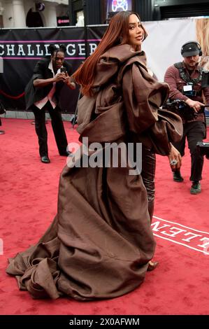 Munroe Bergdorf bei der Premiere des Kinofilms Challengers - Rivalen im Odeon Luxe Leicester Square. Londra, 10.04.2024 *** Munroe Bergdorf alla prima del film Challengers Rivals all'Odeon Luxe Leicester Square Londra, 10 04 2024 foto:XS.xVasx/xFuturexImagex Challengers 4106 Foto Stock