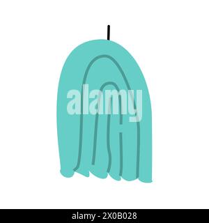Candela alla moda disegnata a mano. Concetto fatto a mano. Può essere utilizzato per striscioni, etichette o poster. Illustrazione Vettoriale