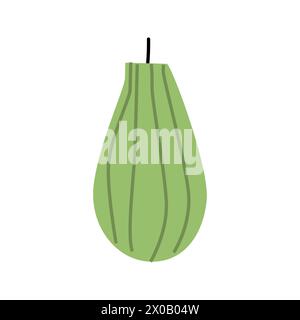 Candela alla moda disegnata a mano. Concetto fatto a mano. Può essere utilizzato per striscioni, etichette o poster. Illustrazione Vettoriale