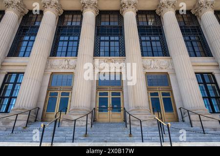 Ingresso al tribunale degli Stati Uniti ed Edmondson nel centro di Muskogee, Oklahoma. (USA) Foto Stock