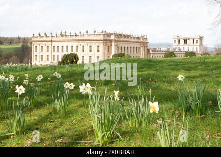 Chatsworth House, Derbyshire Foto Stock