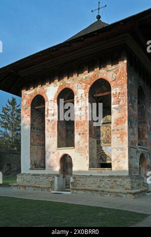 Monastero di Moldovita, Moldavia, Romania Foto Stock