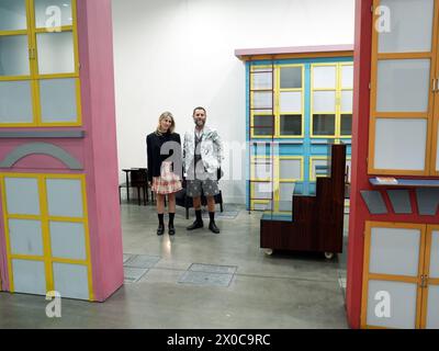 Milano, Italia. 11 aprile 2024. Milano - Anteprima di Miart ad Allianz Mico solo utilizzo editoriale credito: Agenzia fotografica indipendente/Alamy Live News Foto Stock