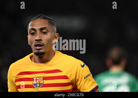 Parigi, Francia. 10 aprile 2024. Julien Mattia/le Pictorium - PSG - FC Barcelona - 10/04/2024 - Francia/Ile-de-France (regione)/Parigi - Raphinha durante i quarti di finale di Champions League tra PSG e FC Barcelona al Parc des Princes, 10 aprile 2024. Crediti: LE PICTORIUM/Alamy Live News Foto Stock