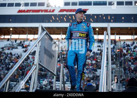 6 aprile 2024, Martinsville, va, Stati Uniti: Il driver NASCAR Xfinity Series, Blaine Perkins viene presentato per il DUDE Wipes 250 a Martinsville, Virginia, USA. (Credit Image: © Stephen A Arce Action Sports Pho/ASP) SOLO PER USO EDITORIALE! Non per USO commerciale! Foto Stock