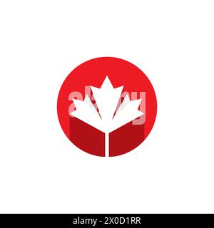 Logo Maple Tree semplice. vettore icona acero Illustrazione Vettoriale