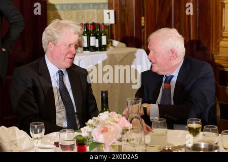 Charles Spencer & Rick Stroud NSP9355 The Oldie Literary Literary Lunch 09-04-24 Foto Stock