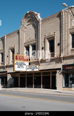 Ohio Theater nel centro di Lima, Ohio USA Foto Stock