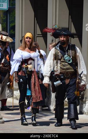 festa dei pirati a port washington, wisconsin Foto Stock