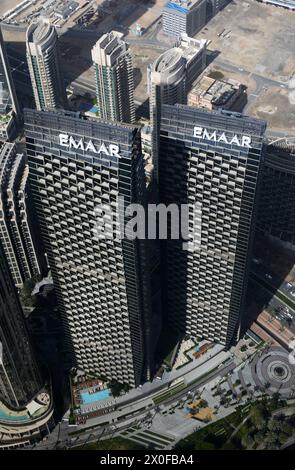 Il complesso Address Residences Dubai Opera nel quartiere Opera nel centro di Dubai, Emirati Arabi Uniti. Foto Stock